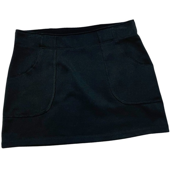 Athleta Fleece Lined Black Scuba Skirt Size Small Petite - Picture 1 of 5